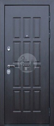 Металлическая дверь, отделка с белым МДФ внутри-ДВ-1203