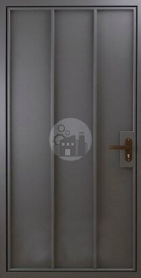 входная дверь без утеплителя, окрас нитроэмаль - внутренняя часть двери ДВ-195