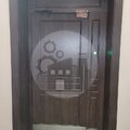 дверь тамбурная с отбойником ДВТАМ-45, вид с внутренней стороны в квартире