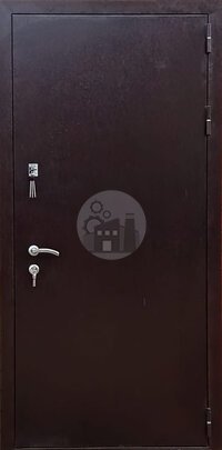 Стальная дверь в дом без глазка-ДВ-1583